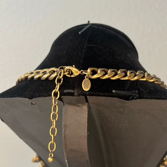 VTG  Joan Rivers Blue Rhinestone Bib Necklace - Picture 6 of 7